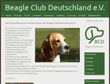 Tablet Screenshot of beagleclub.de